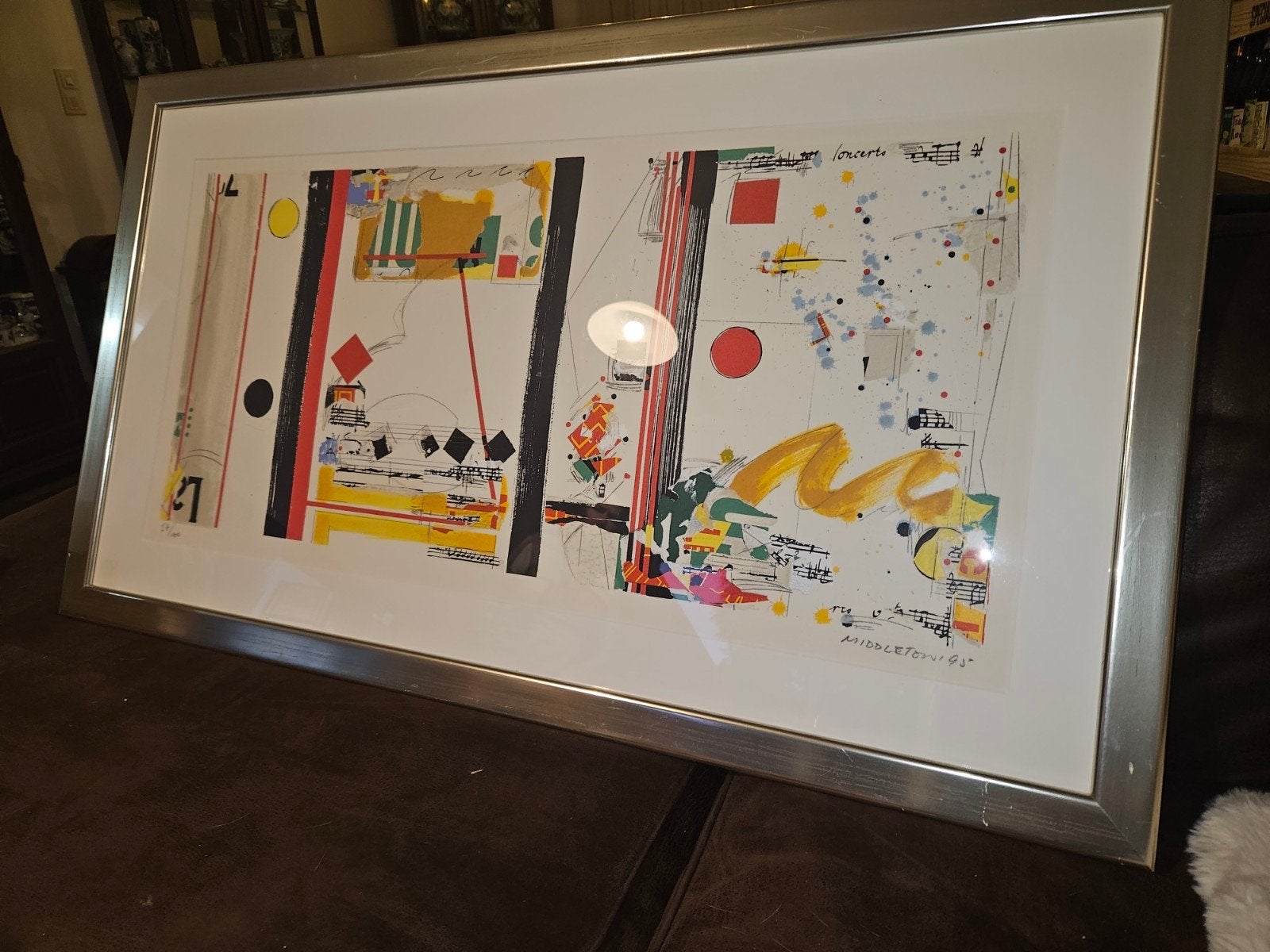 Originele Litho 'Concerto' van Middleton - Nummer 57/100, Gelimiteerde oplage, Ophalen, Abstract, Lithografie
