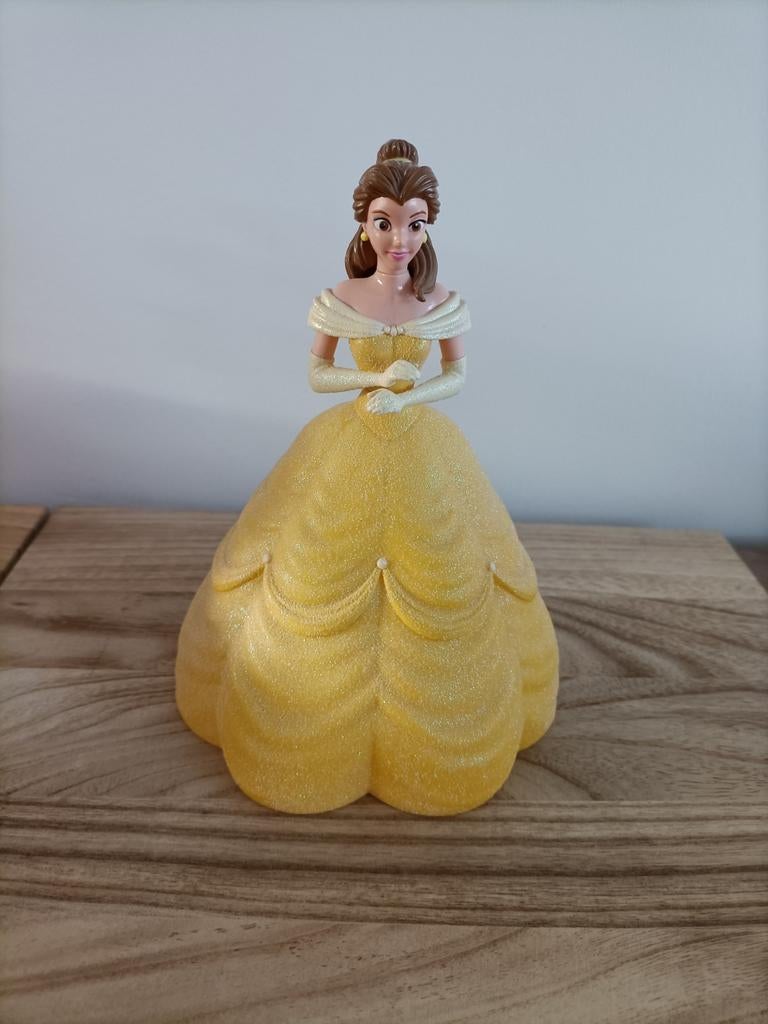 Disneyfiguur Belle en Elsa, Ophalen of Verzenden, Assepoester of Belle, Zo goed als nieuw, Beeldje of Figuurtje