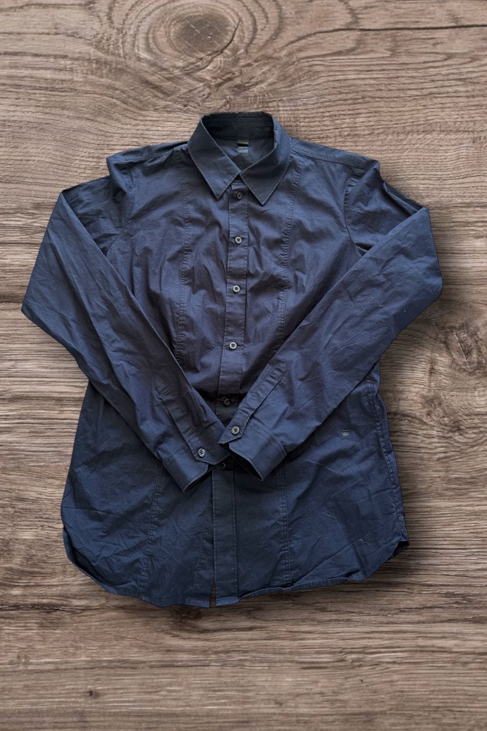 G-Star RAW Slim Fit overhemd - Maat M - Zeer goede staat, Ophalen of Verzenden, Zo goed als nieuw, Blauw, Halswijdte 39/40 (M)