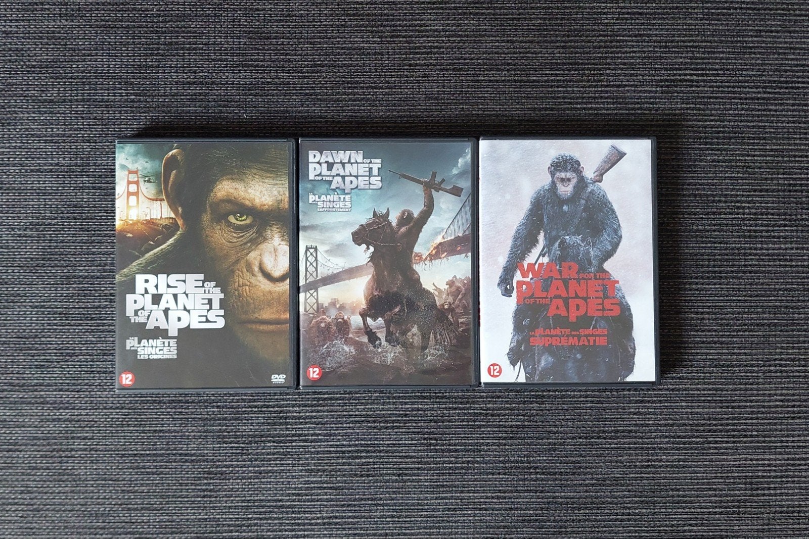 Planet of the Apes trilogie dvd, Inclusief doosje, Engels, Nederlands, Actie