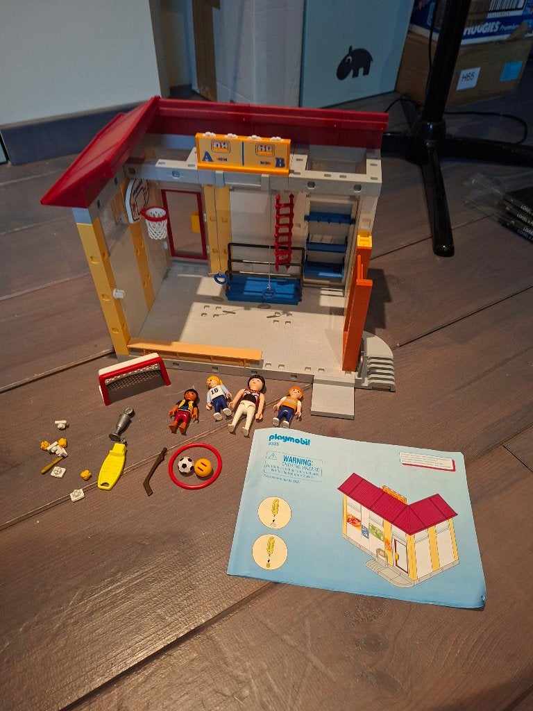 Playmobil  Gymzaal  4325  Incompleet, Gebouw, Complete set, Ophalen of Verzenden, Zo goed als nieuw