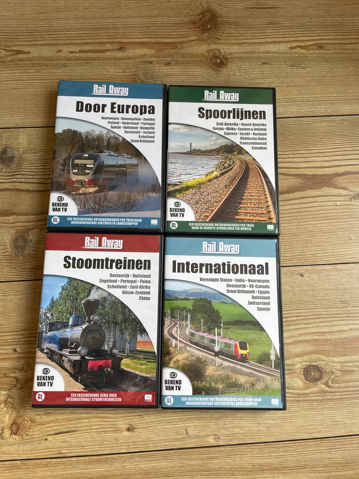 Rail Away DVD Boxset - Door Europa, Spoorlijnen, Stoomtreine, Cd's en Dvd's, Alle leeftijden, Ophalen of Verzenden, Zo goed als nieuw
