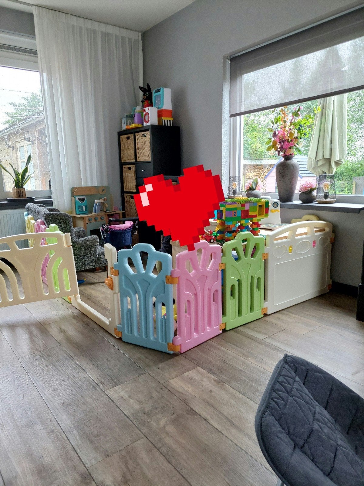 grondbox meerkleurig, Kinderen en Baby's, Boxen, Ophalen, Zo goed als nieuw