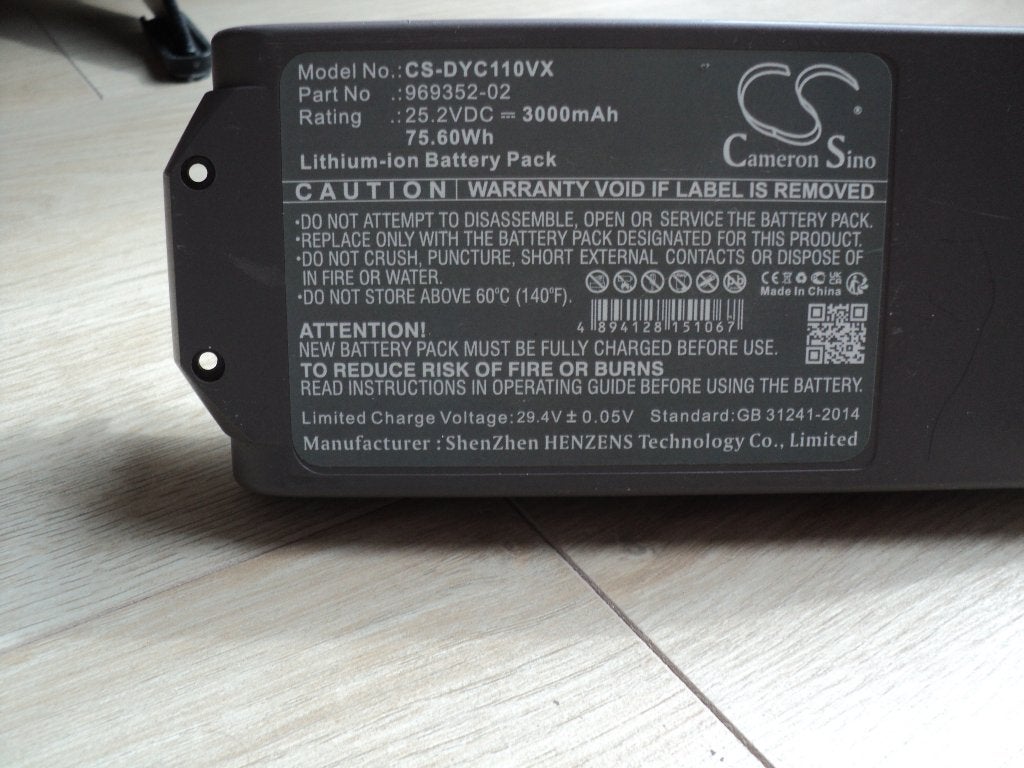 dyson batterij, Ophalen, Nieuw
