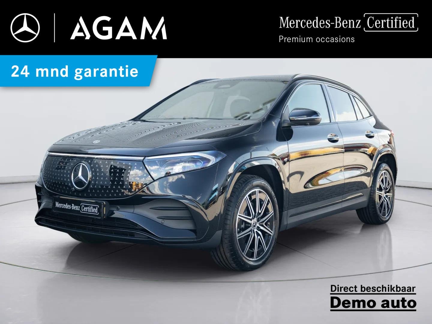 Mercedes-Benz EQA 250+ Business Solution AMG 71 kWh | Panora, Automatische klimaatregeling, Zwart, 445 min, Zwart