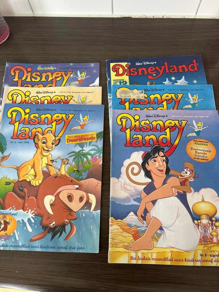 18 Disney Disneyland tijdschriften uit de jaren '90, Ophalen of Verzenden, Gelezen, Overige typen