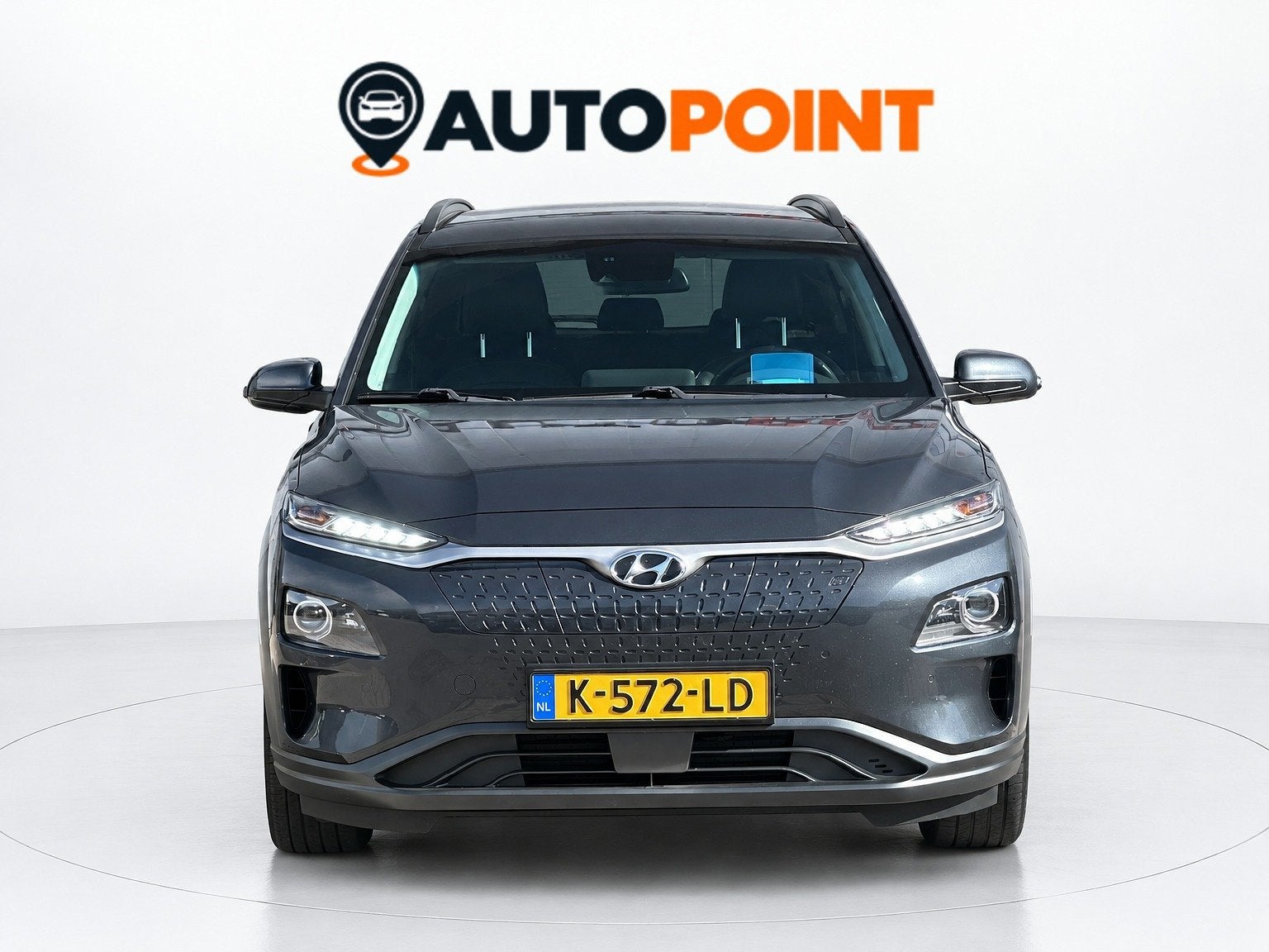Hyundai Kona EV Limited 64 kWh FASE 3|SOH 100% HEADSUP|STOEL, Dealer onderhouden, Gebruikt, Zwart, 300 kg