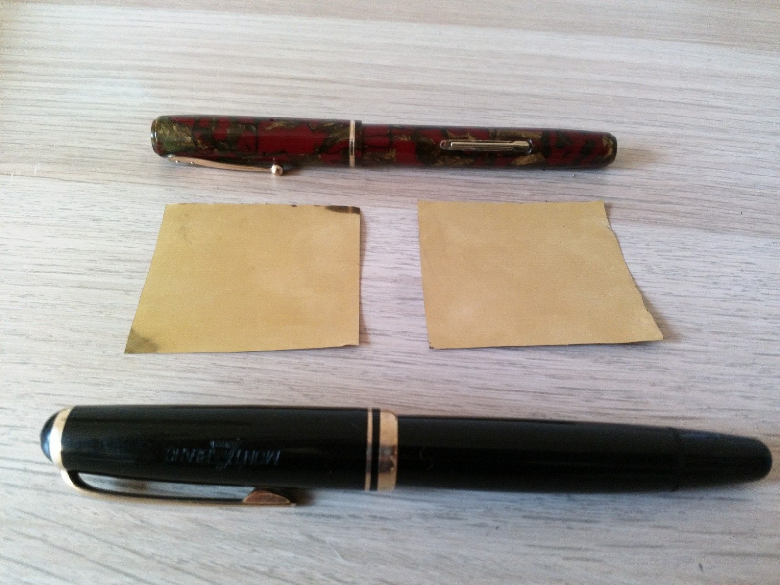 Brass shims for cleaning/tuning fountain pen nibs, Ophalen of Verzenden, Nieuw