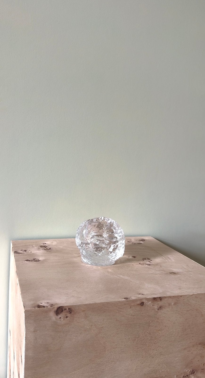 Kosta Boda 'Snowball' theelicht houder, Ophalen of Verzenden, Overige materialen, Minder dan 25 cm