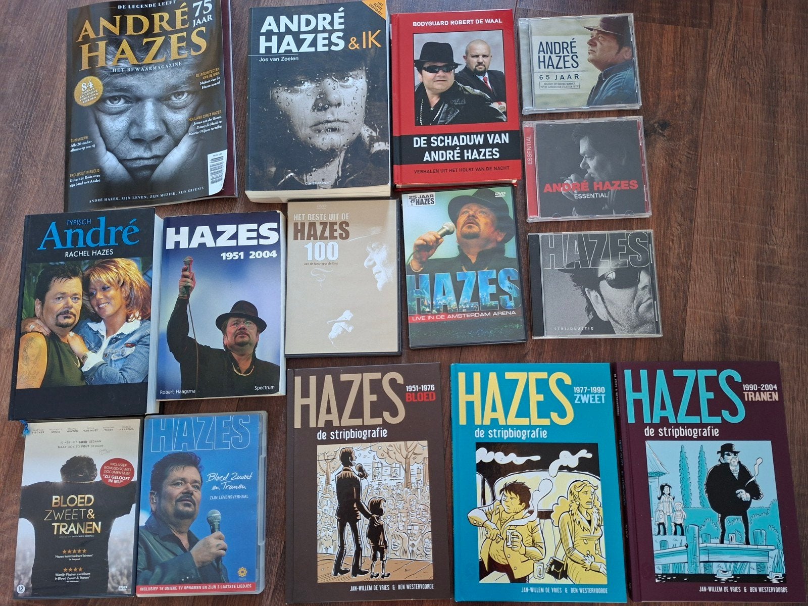 André Hazes  boeken cd's dvd's en  Bloed Zweet en Tranen., Ophalen, Zo goed als nieuw