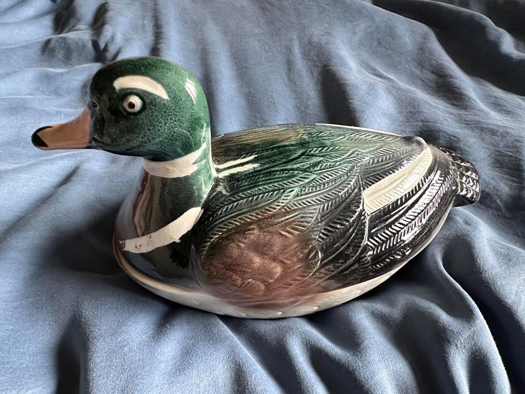 Een vintage eend-vormige patévorm van Michel Caugant., Ophalen of Verzenden, Zo goed als nieuw, Overige materialen