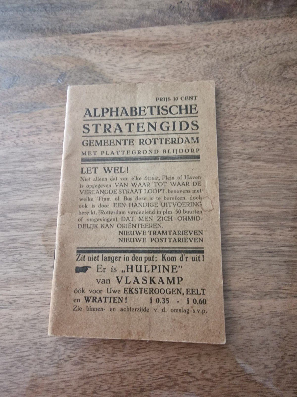 Oude Alfabetische Stratengids Rotterdam - 10 Cent, Ophalen of Verzenden, Gelezen, Onbekend, Catalogus