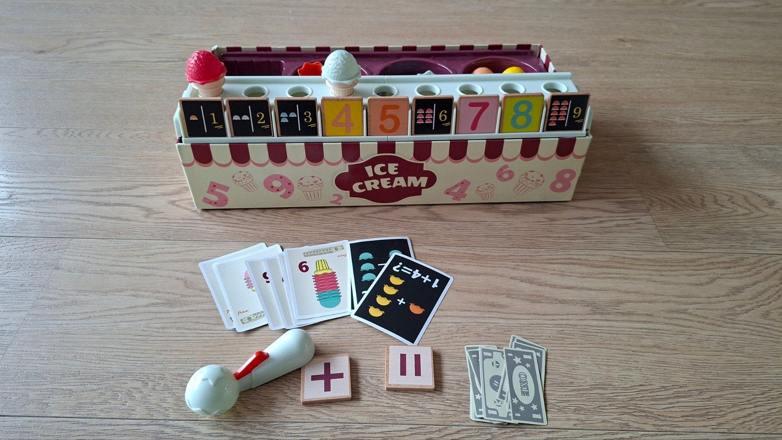 ice cream box, Kinderen en Baby's, Speelgoed | Educatief en Creatief, Ophalen, Zo goed als nieuw, Rekenen