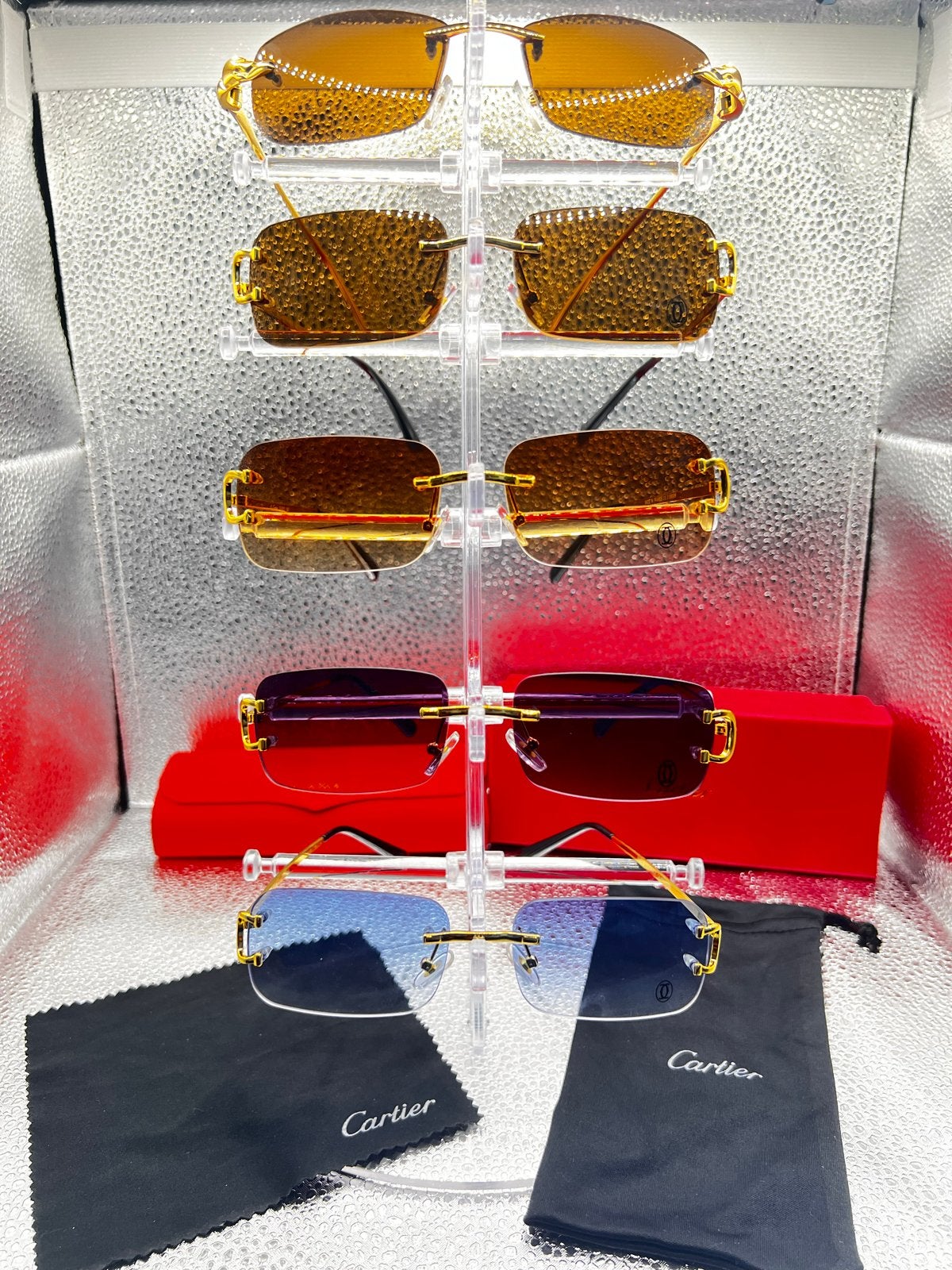 Opruiming cartie Zonnebril - Diverse Modellen, Overige merken, Zonnebril, Blauw, Nieuw