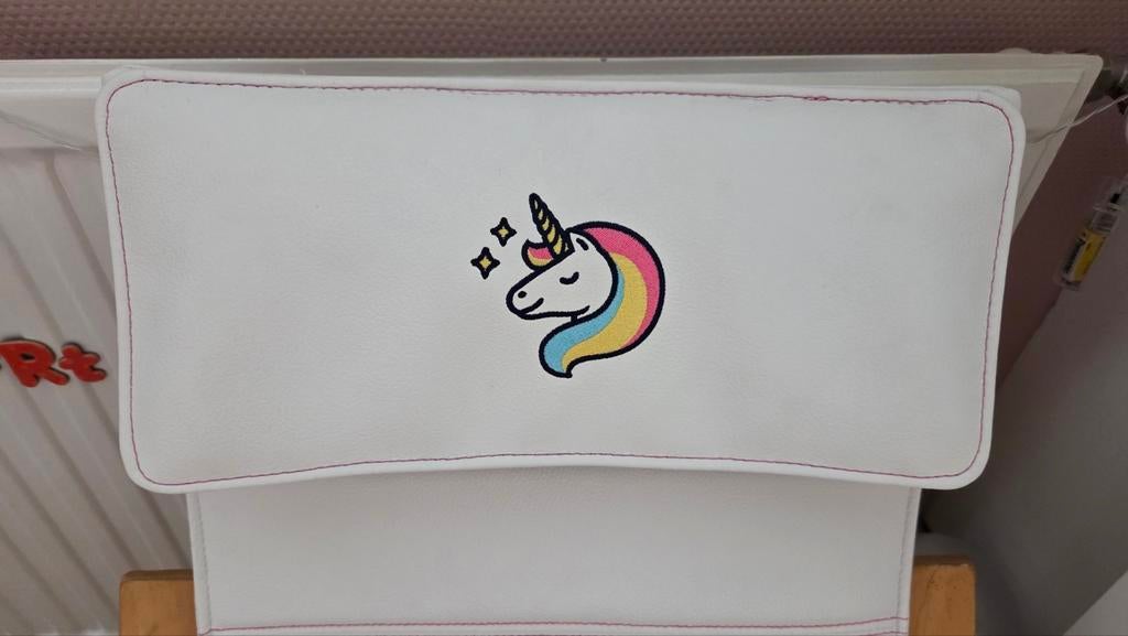 Ikea Poang Kinderstoel - Unicorn Lederen Hoes, Ophalen of Verzenden, Gebruikt, Overige typen