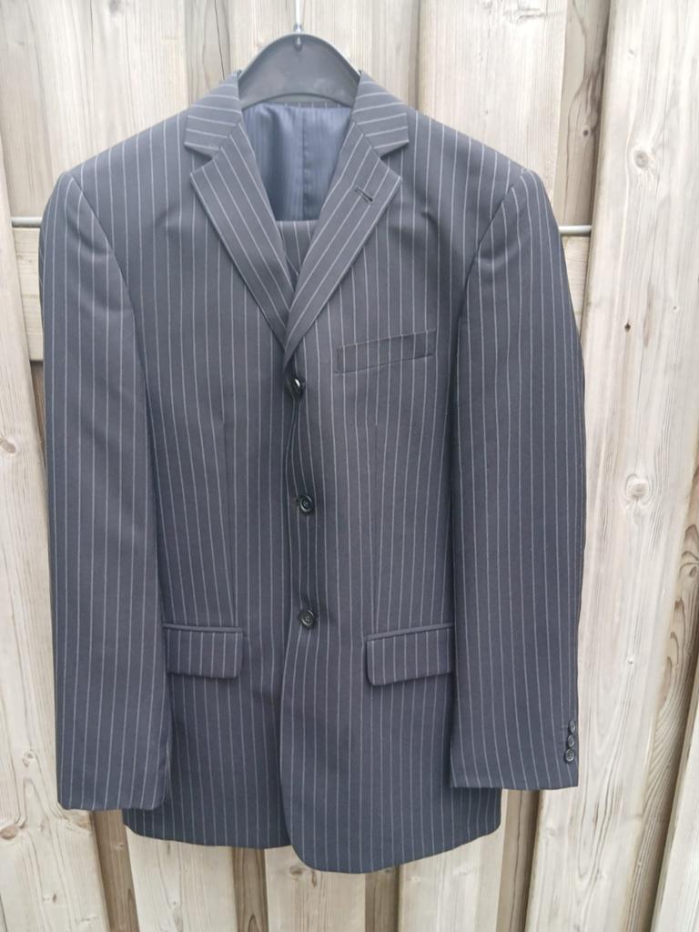 Gala kostuum 3 delig., Ophalen, Zo goed als nieuw, Maat 56/58 (XL), Blauw