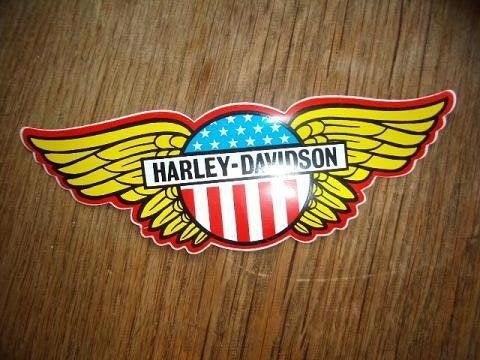 Harley-Davidson tanksticker met logo 17x5cm, Ophalen of Verzenden, Zo goed als nieuw, Bedrijf of Vereniging