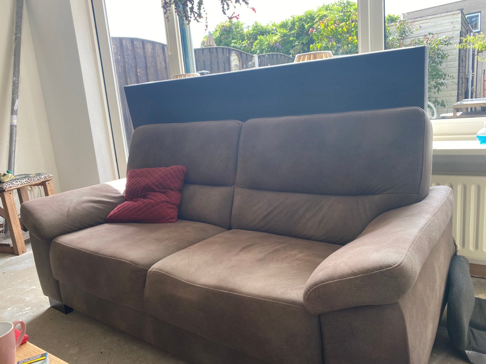 2 gratis bankstellen, Huis en Inrichting, Banken | Bankstellen, Ophalen, Gebruikt, Tweepersoons, 75 tot 100 cm