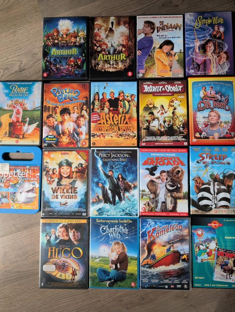 Grote collectie kinderfilms op DVD - Diverse genres, Avontuur, Alle leeftijden, Ophalen of Verzenden, Zo goed als nieuw