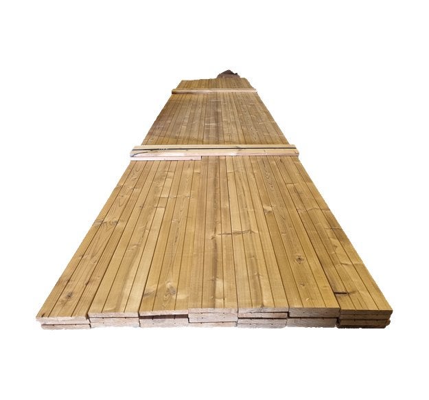 25 Thermowood Planken 2.0x14.0 cm 4.40 m lang - nr: TP211