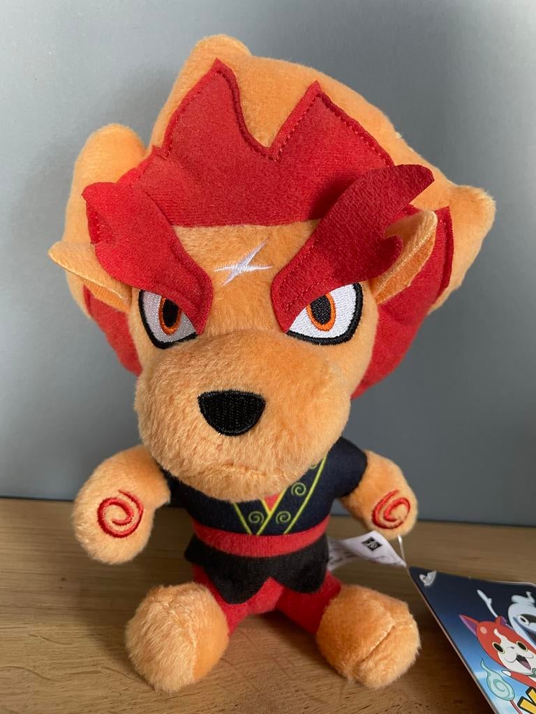 Yo-Kai Watch Blazion knuffel, Oranje, Gebruikt, Overige karakters, Ophalen of Verzenden