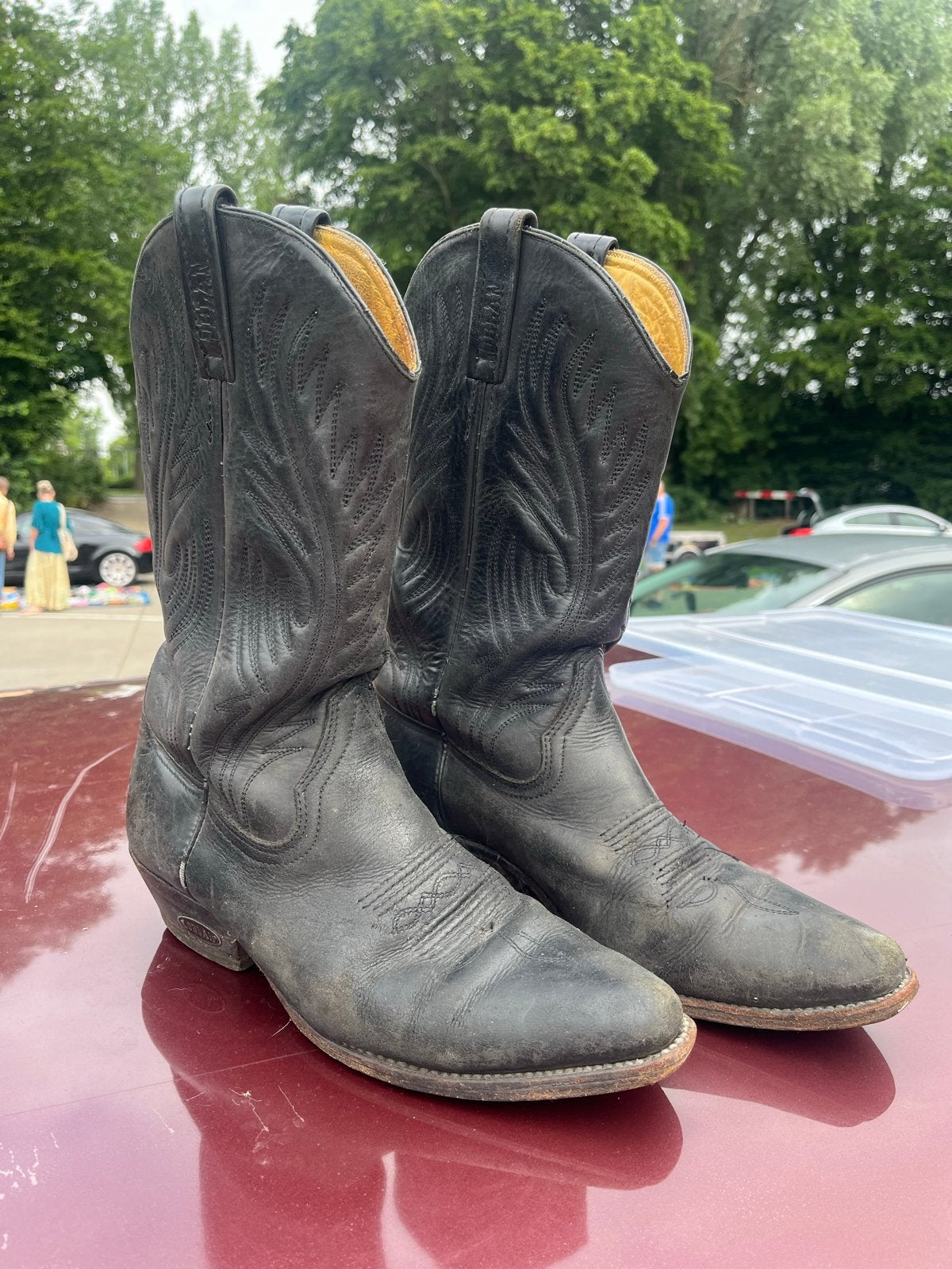 Zwarte Cowboylaarzen - Gedragen, Ophalen of Verzenden, Gedragen, Zwart, Hoge laarzen