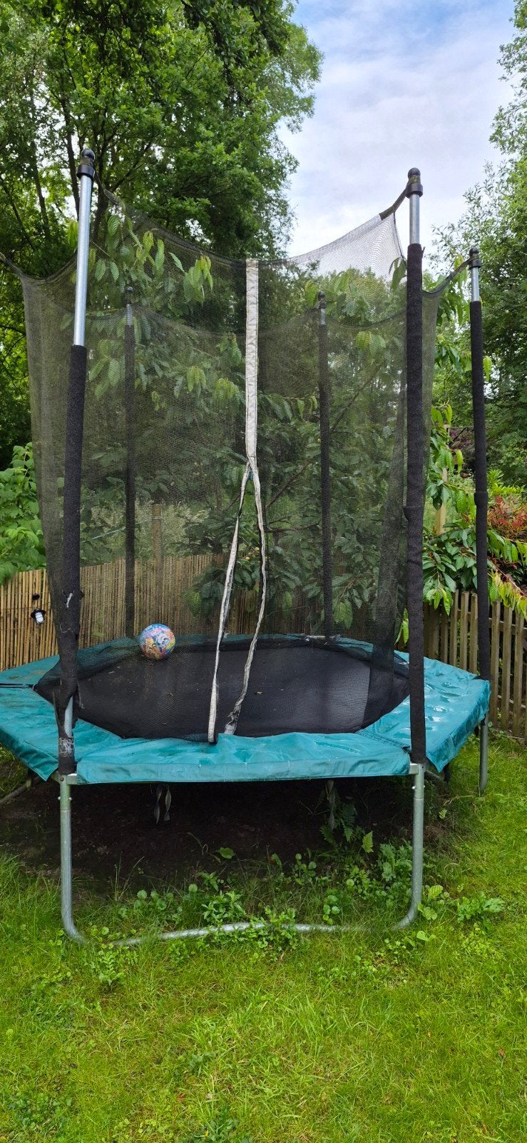 Trampoline met veiligheidsnet, Kinderen en Baby's, Speelgoed | Buiten | Trampolines, Ophalen, Gebruikt
