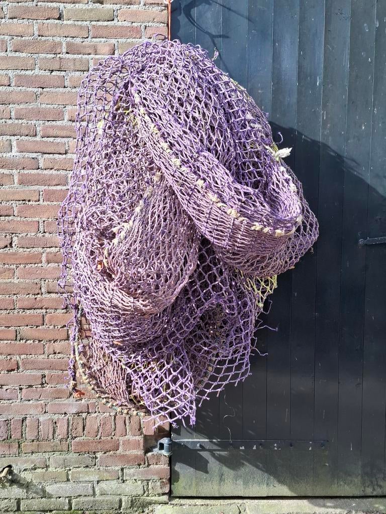 Oude vintage grof visnet paars, Ophalen, Nv, T, V