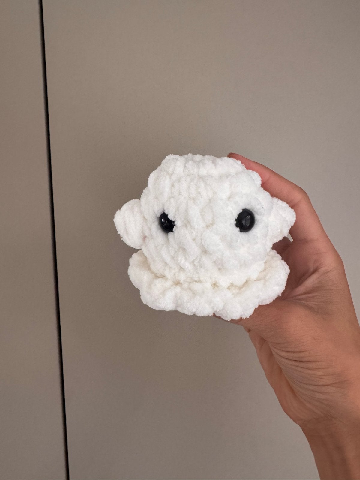 Handgemaakt gehaakt spookje - Amigurumi, Textiel, Nieuw, Ophalen of Verzenden, Knutselwerk
