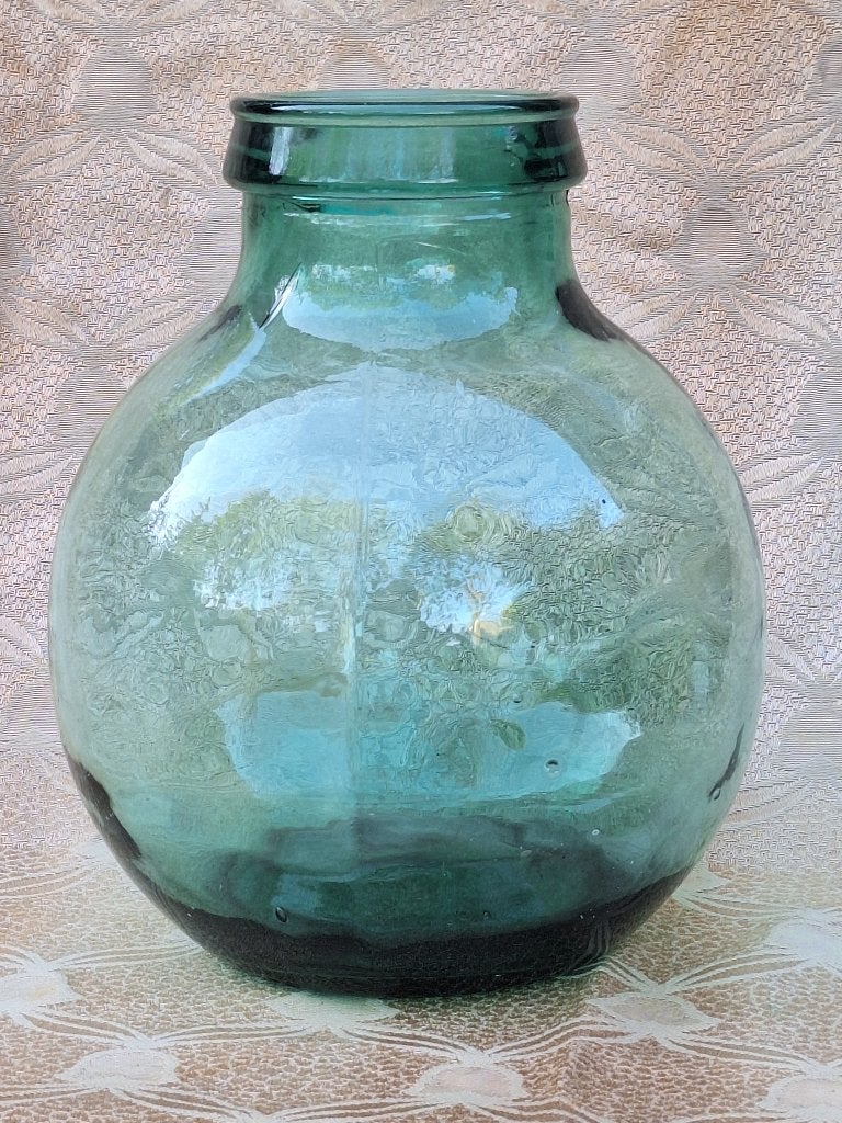 Grote vintage Viresa bolfles een dame Jeanne of mandfles, Ophalen of Verzenden
