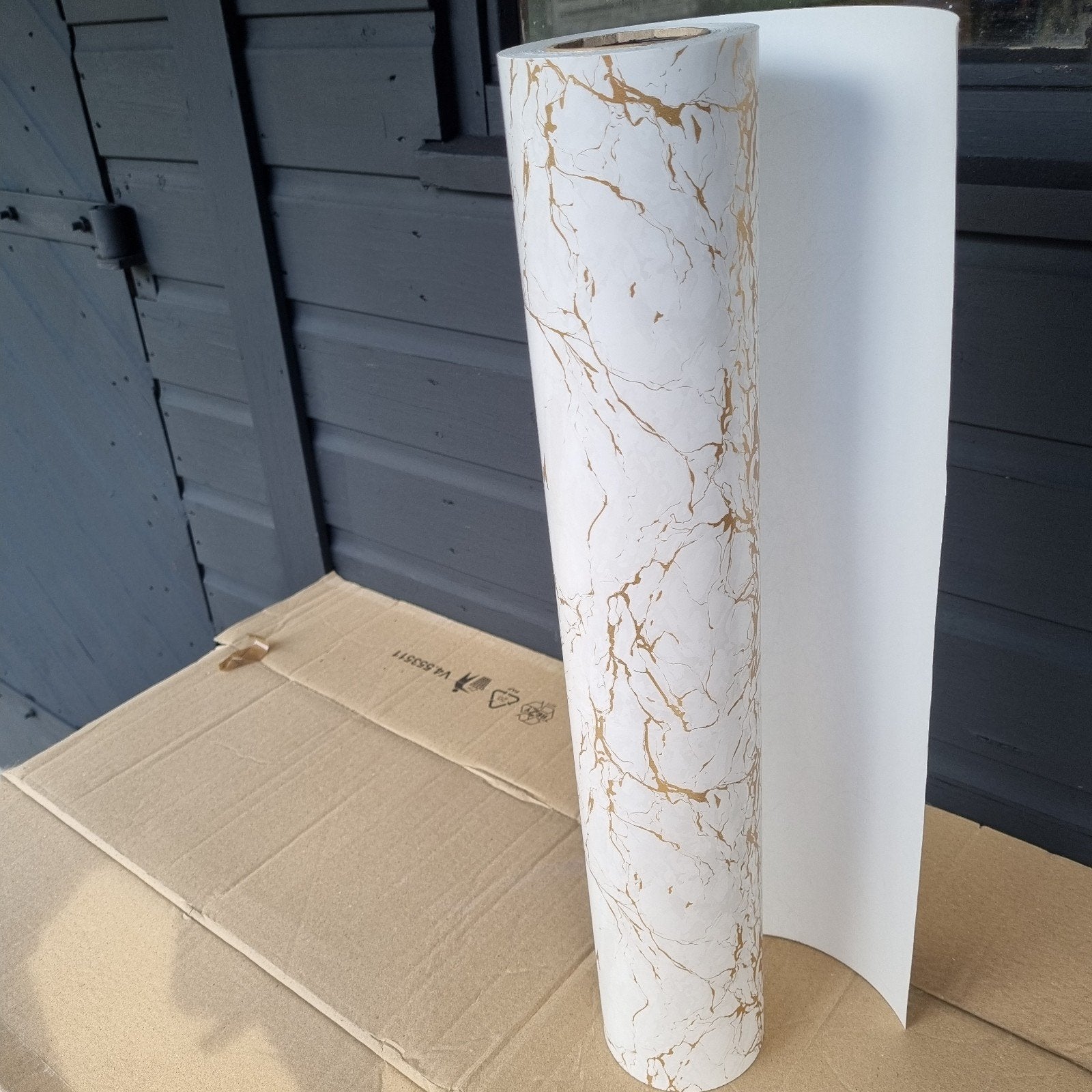 Cadeaupapier toonbankrol marmer papier rol winkelrol 50cm, Diversen, Verzenden, Nieuw