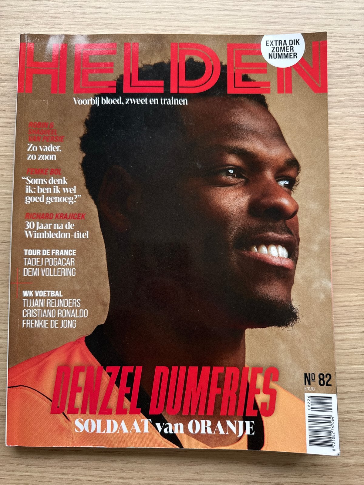 Helden Magazine No. 82 - Denzel Dumfries, Boeken, Tijdschriften en Kranten, Ophalen of Verzenden, Zo goed als nieuw, Sport en Vrije tijd