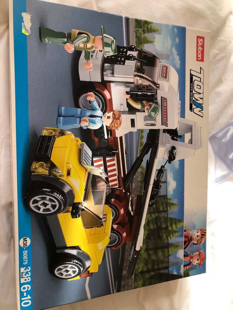 Sluban Town Sleepwagen met Auto, Ophalen of Verzenden, Nieuw, Overige merken