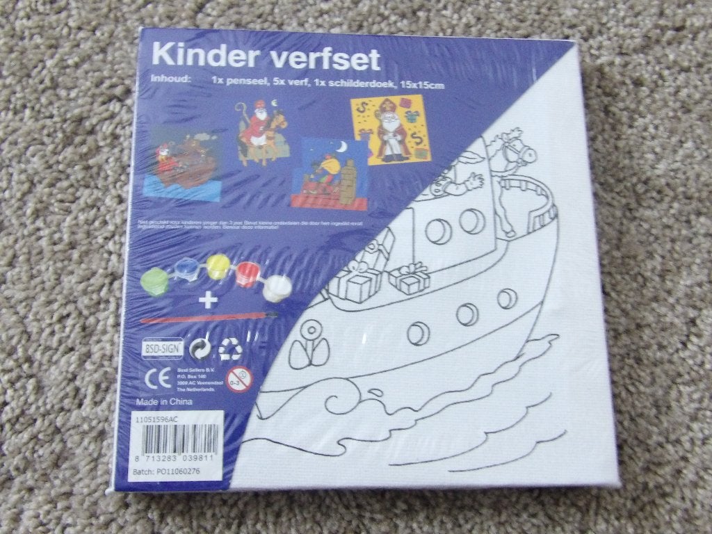 NIEUW 1 canvas schilderdoek met de boot van SINTERKLAAS, Diversen, Ophalen of Verzenden, Nieuw