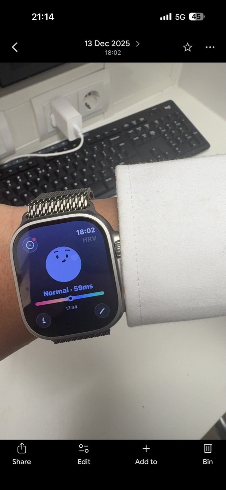 Apple Watch Ultra met Milanees bandje, Ophalen, Hartslag, IOS, Zo goed als nieuw