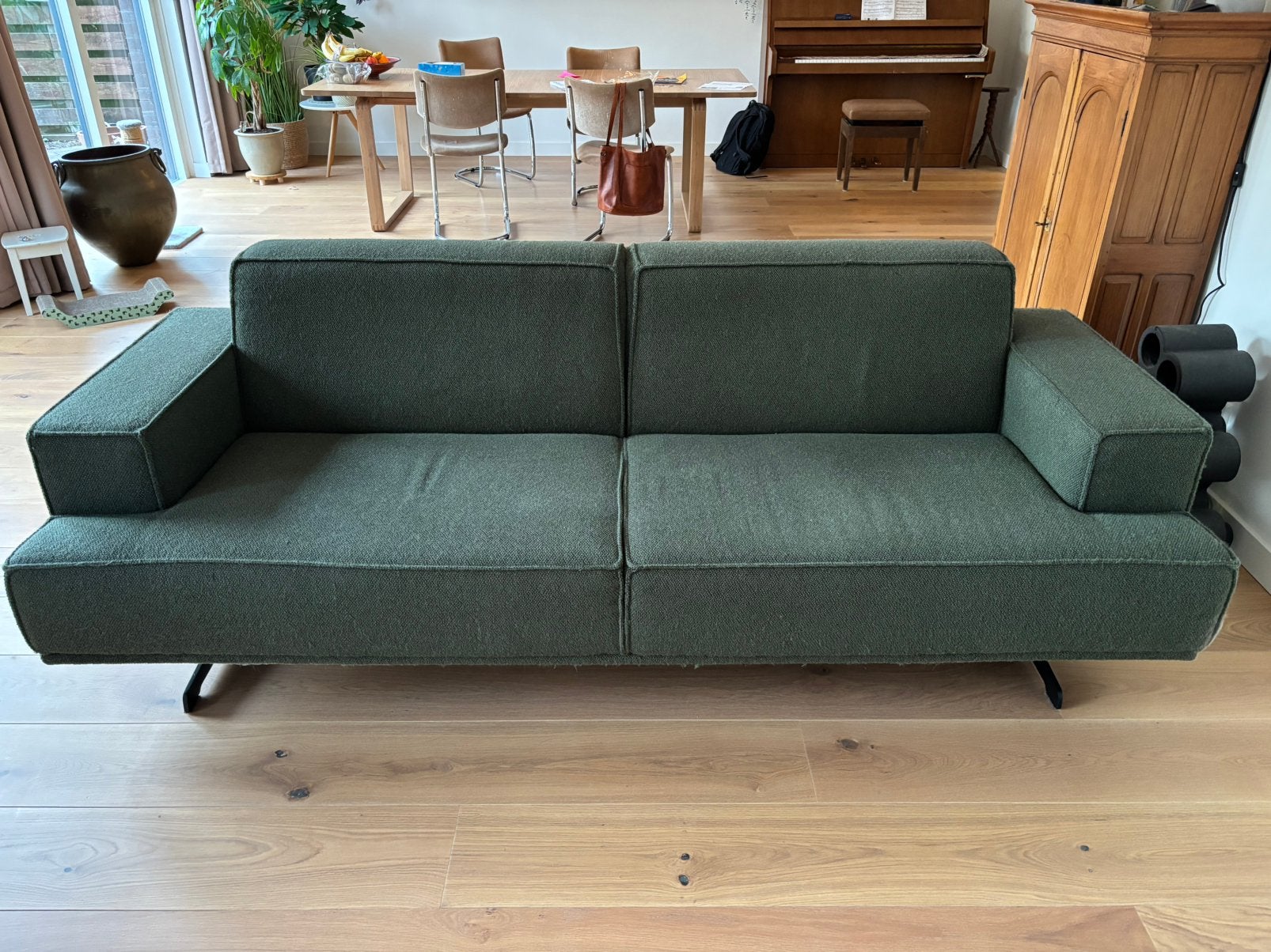Enzo Luca bank groen gratis af te halen, Ophalen, Gebruikt, Driepersoons, 75 tot 100 cm