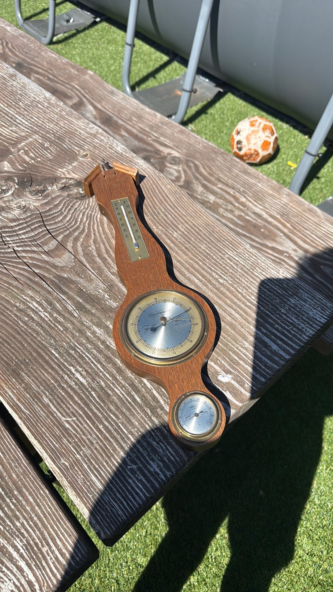 Klassiek Houten Weerstation Barometer Thermometer Hygrometer, Ophalen of Verzenden