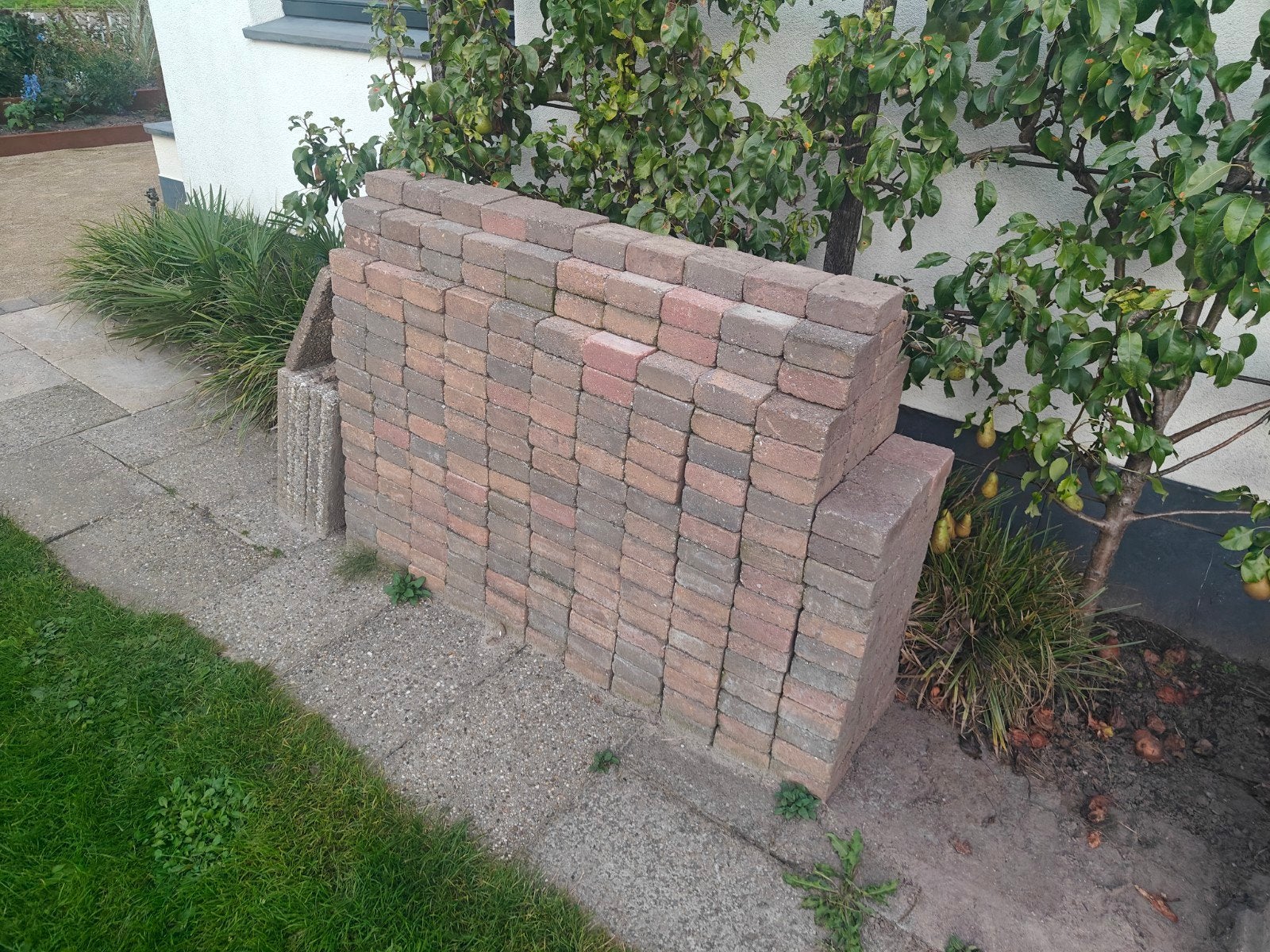 Gratis getrommelde straatklinkers 15x15 cm (10m²), Tuin en Terras, Ophalen