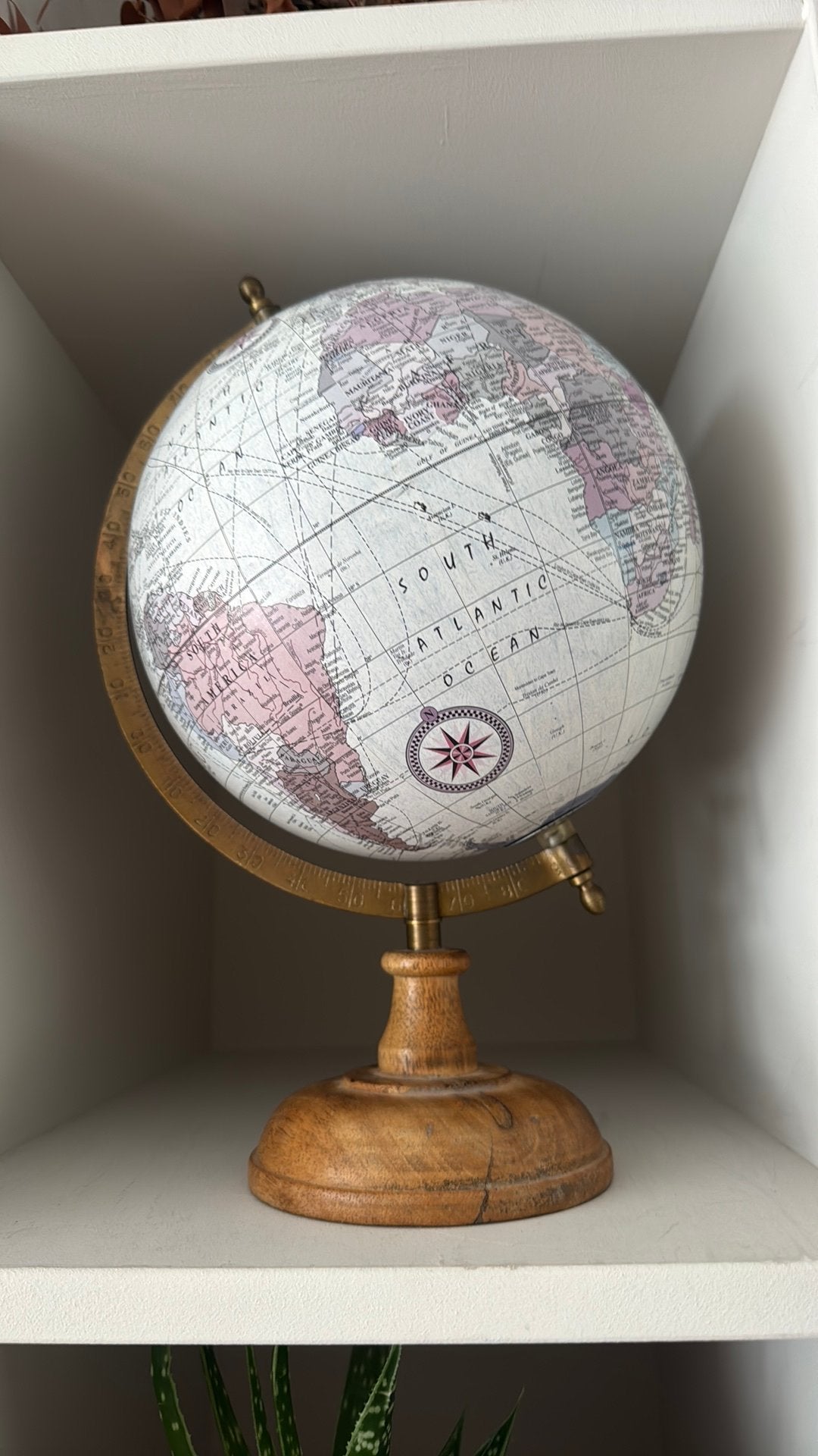 Decoratie wereldbol, Ophalen of Verzenden, Zo goed als nieuw