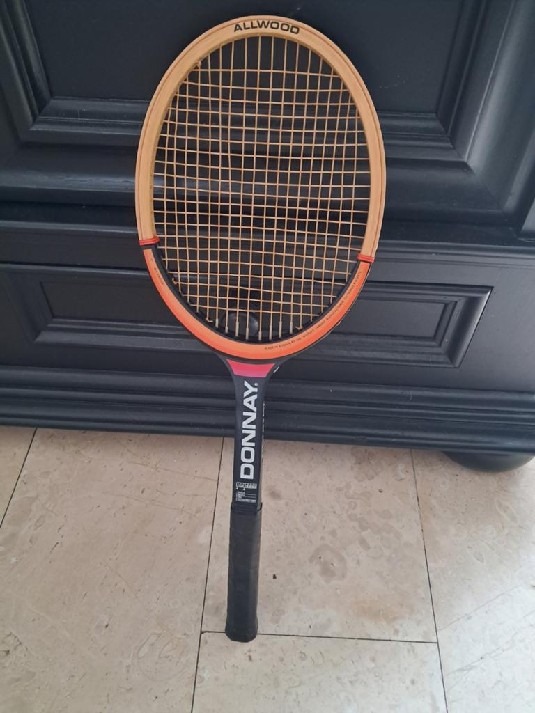 Vintage Tennis Racket "Donnay Allwood", Ophalen, Zo goed als nieuw, Racket, Overige merken