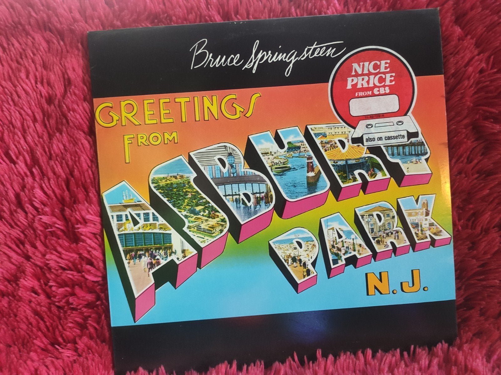 Bruce Springsteen – Greetings From Asbury Park LP 1986, Cd's en Dvd's, Vinyl | Rock, LP, Gebruikt, Ophalen of Verzenden, 12 inch