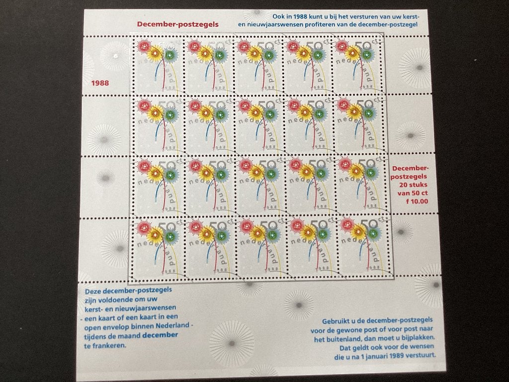 1988, decemberzegels, 1419/ vel 20 zegels, Verzenden, Na 1940, Postfris