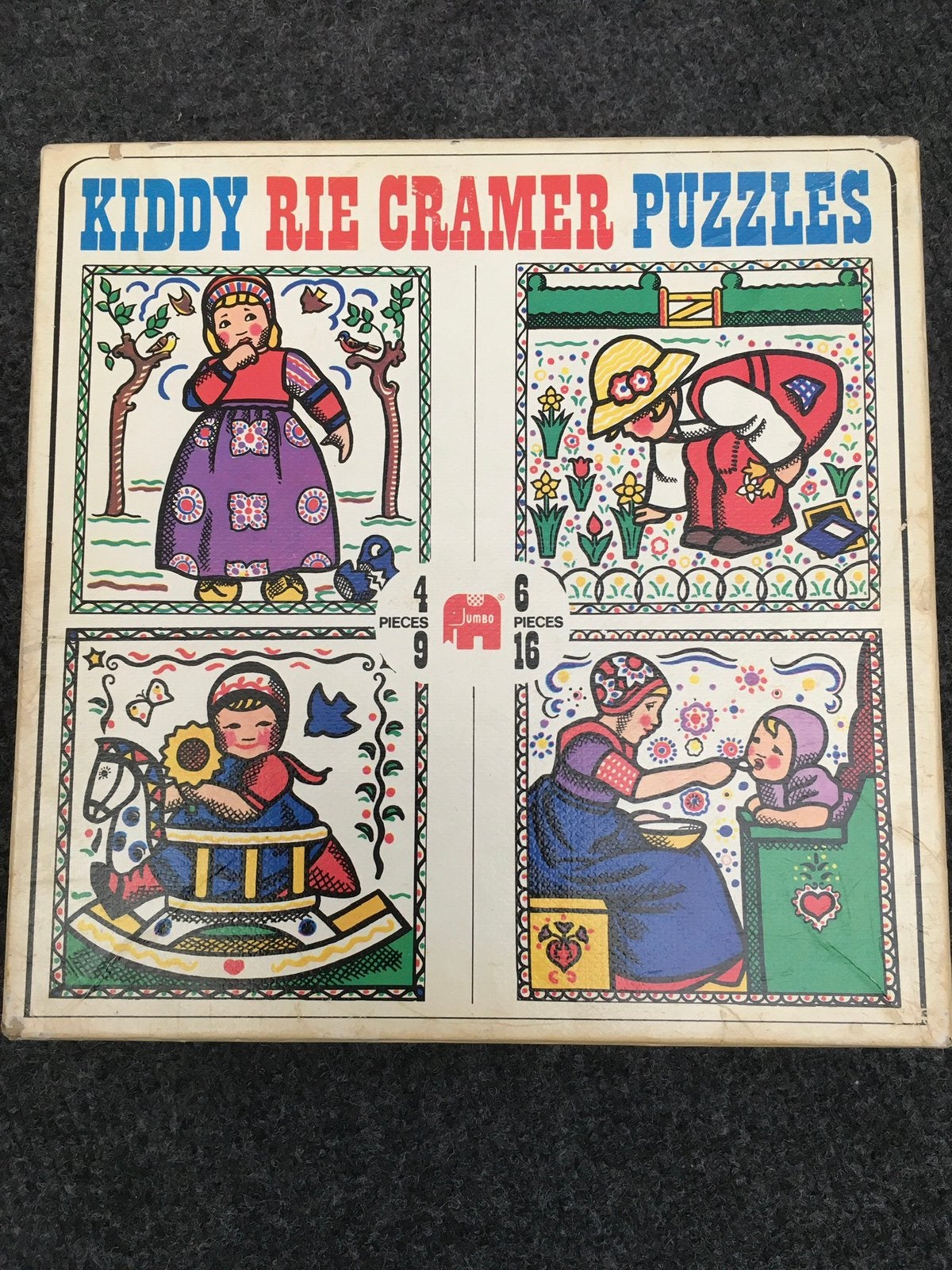 Vintage puzzels Rie Cramer, Verzamelen, Ophalen of Verzenden, Gebruikt