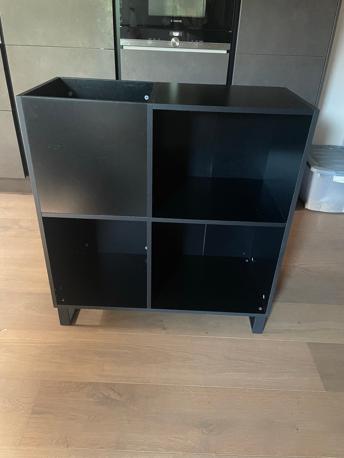Zwarte LP kast (vidaxl), Huis en Inrichting, Kasten | Overige, Ophalen, Gebruikt