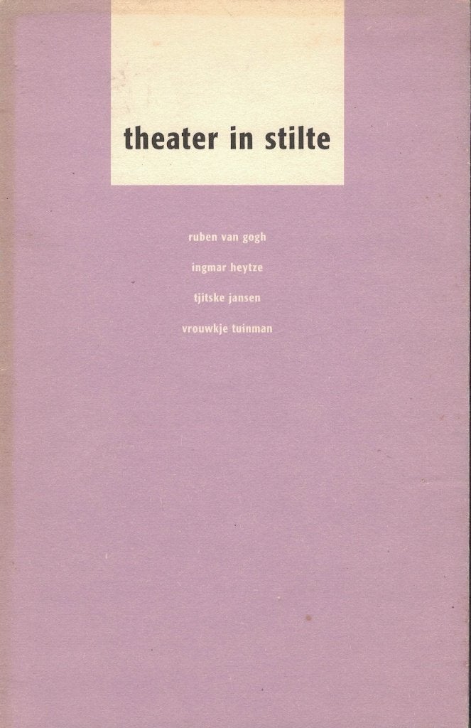 Theater in stilte., Verzenden, Gelezen