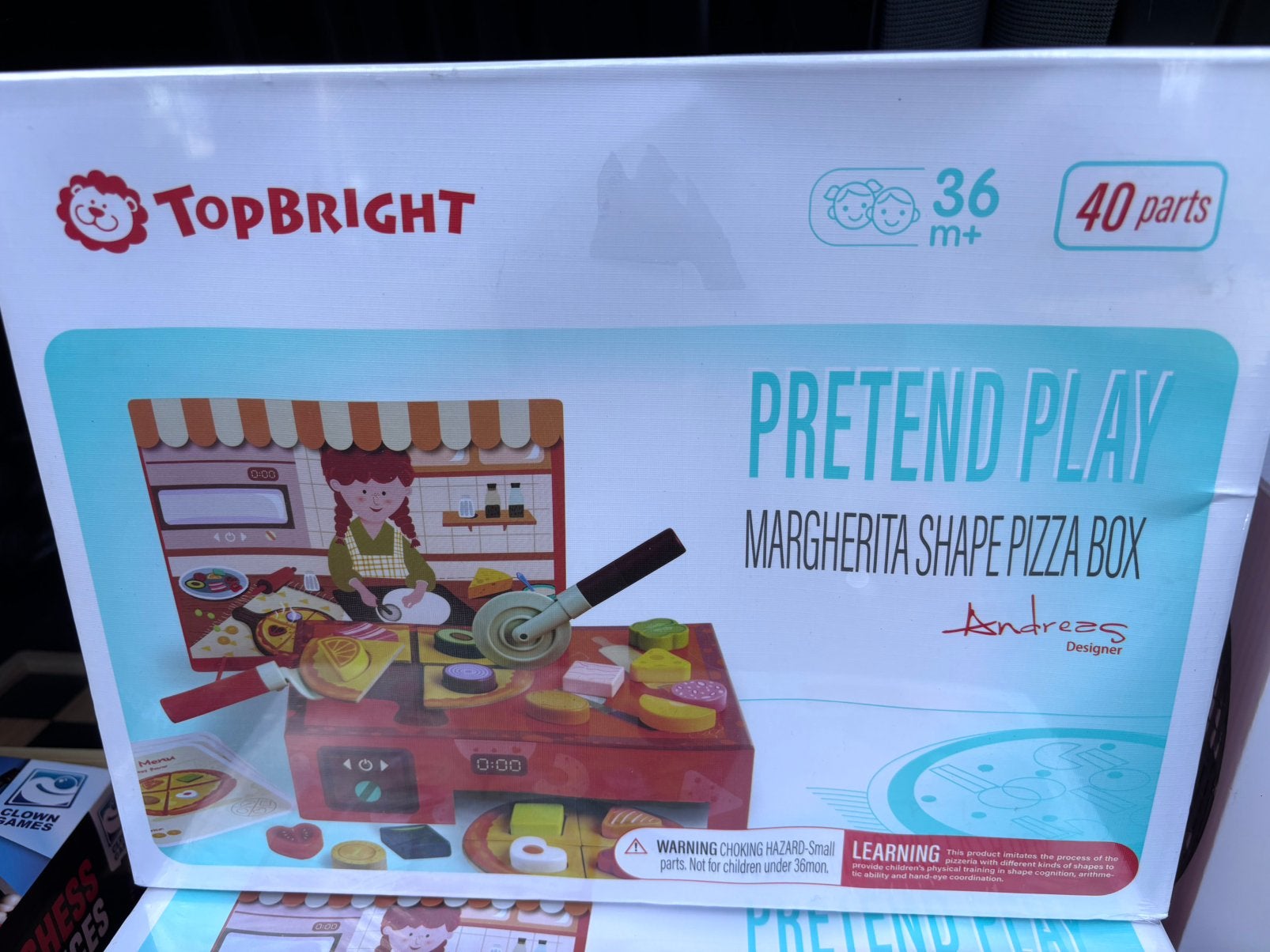Topbright Pizza Speelbox 40 delig, ., Nieuw, Ophalen of Verzenden, .