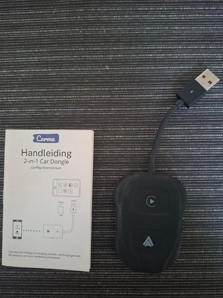 Carme 2-in-1 Car Dongle CarPlay/Android Auto, Ophalen of Verzenden, Nieuw