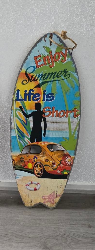 Wanddecoratie surfplank, Ophalen, Zo goed als nieuw