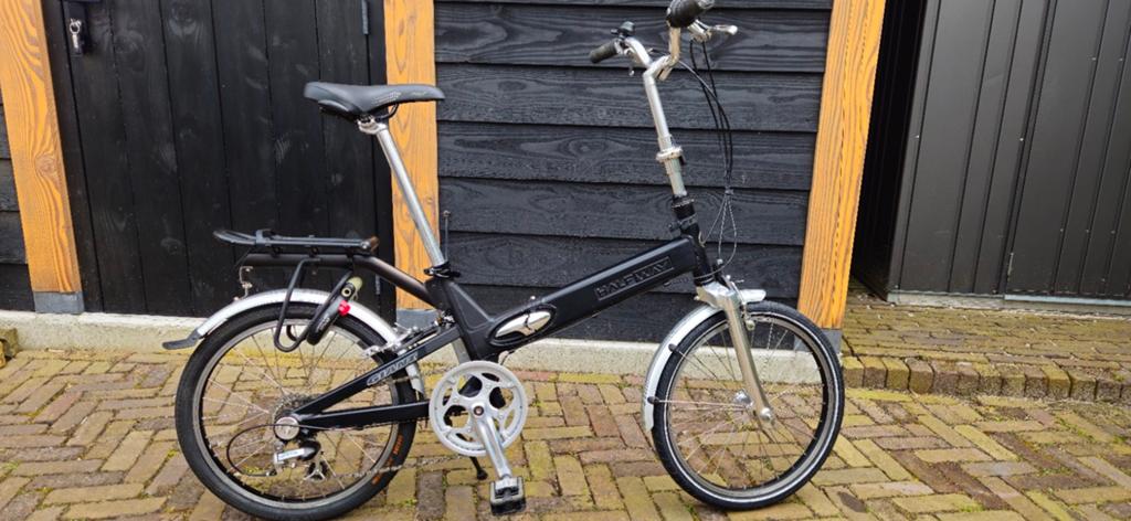 Giant Halfway Vouwfiets Zwart, 20 inch of meer, Gebruikt, Velgrem, Versnellingen