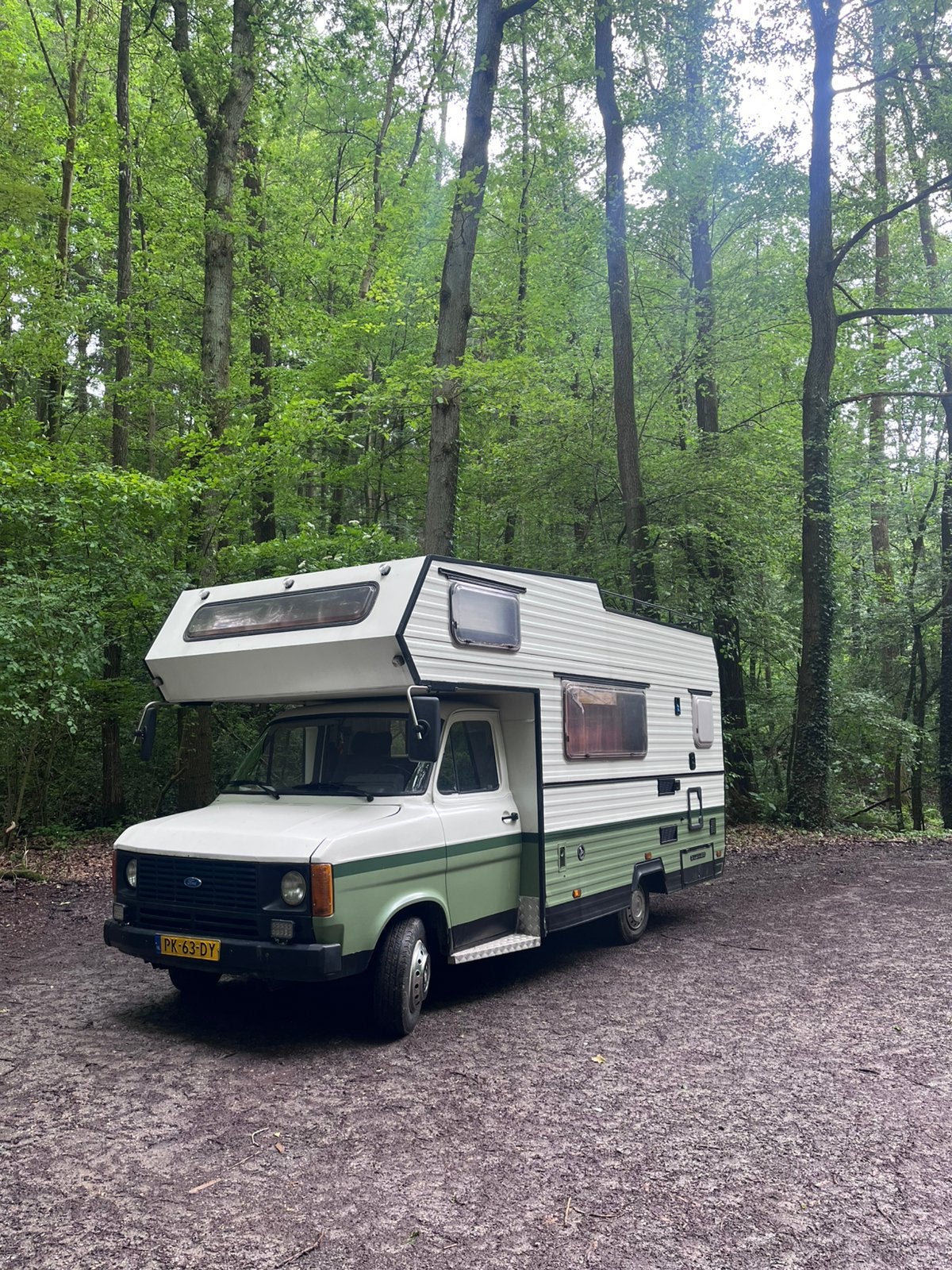 Camper oldtimer Ford Transit 190 MK2 wegenbelastingvrij, Voorwielaandrijving, Bluetooth, Origineel Nederlands, Transit